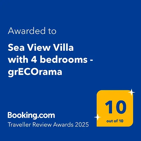 Sea View With 4 Bedrooms - Grecorama 빌라 *